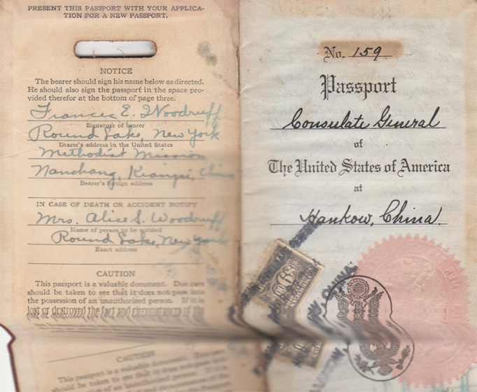 Passport 1934 My aunty's Chinese passport 1934