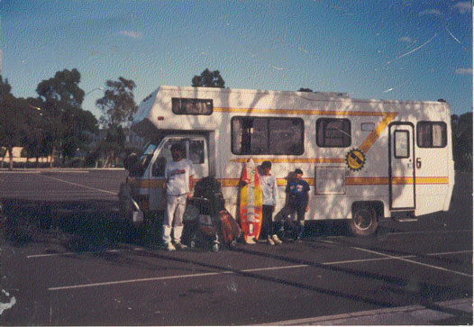 Sacha and Leigh at Jim Morrison’s grave Pere-Lachaise Cemetery Paris 1992