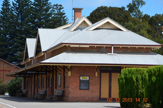The railroad station at Victor Harbor