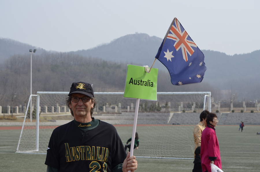 me at Dalian American International School on International Day