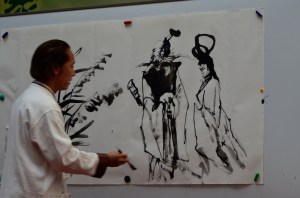 calligraphy & Chinese zither