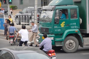 driving lessons in Beijing - if the pollution does not get you the driving will.