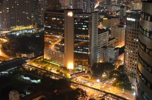 view from 26th floor room at the Premiera Hotel Kuala Lumpur