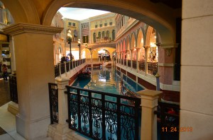 "Gondoliers will serenade you as you take a leisurely ride through, the San Luca, Marco Polo or Grand Canals, aboard our beautifully crafted Venetian gondolas.'