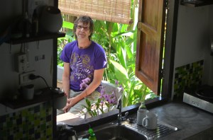 our part in doors and part outdoors kitchen