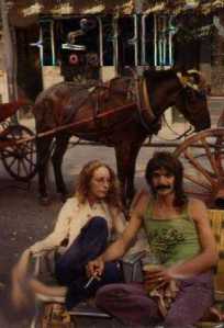 Jackson Square New Orleans with a passing stranger and a horse