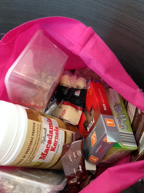 travel bag of low-carb-organic-vegetarian-positive-energy substance 