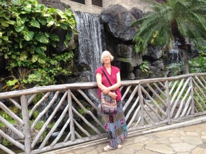 Narda chilling at the Hilton Hawaiian Village