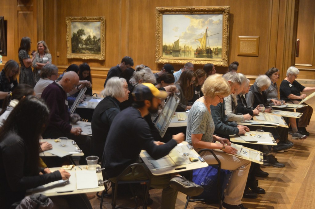 creating master pieces from old master pieces at the National Museum of Art