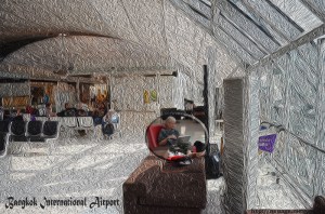 lounge at Bangkok Airport