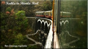 Kalka to Shimla railroad