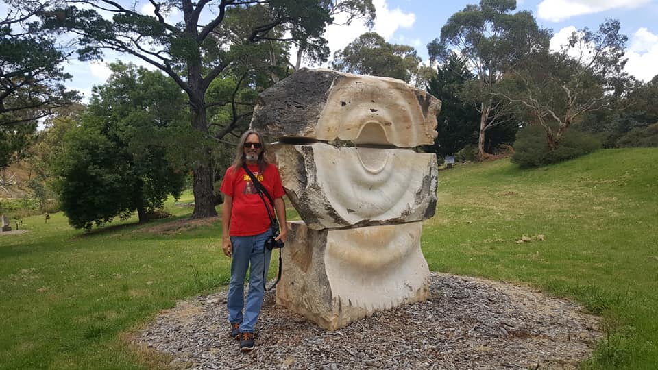 'Watersong' Stone - Marble from Paris Creek, South Australia. Artist, Yoshin Ogata, Japan