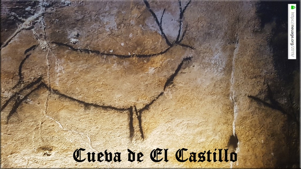 The Cueva de El Castillo, or Cave of the Castle in the caves of Monte Castillo, in Puente Viesgo, Cantabria, Spain. 