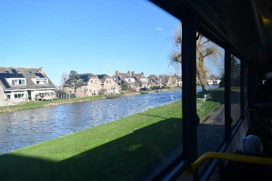on bus to Gouda