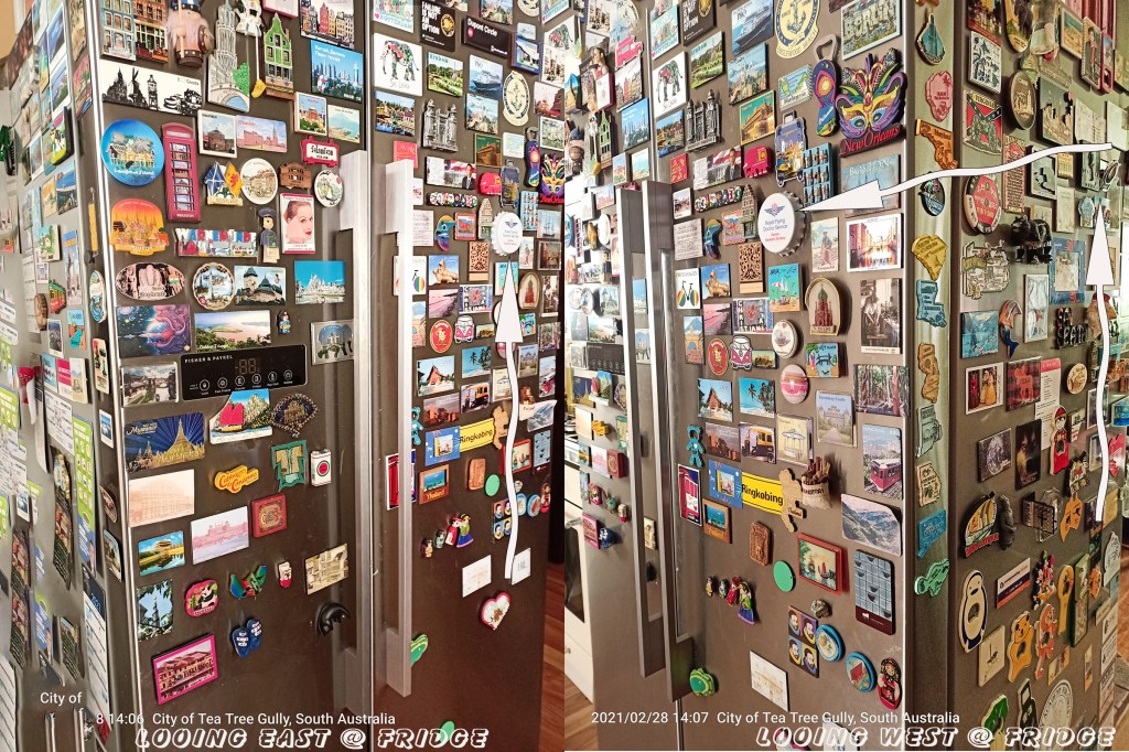 left side - right side of fridge - Soon we will need a new fridge for our next overseas trip