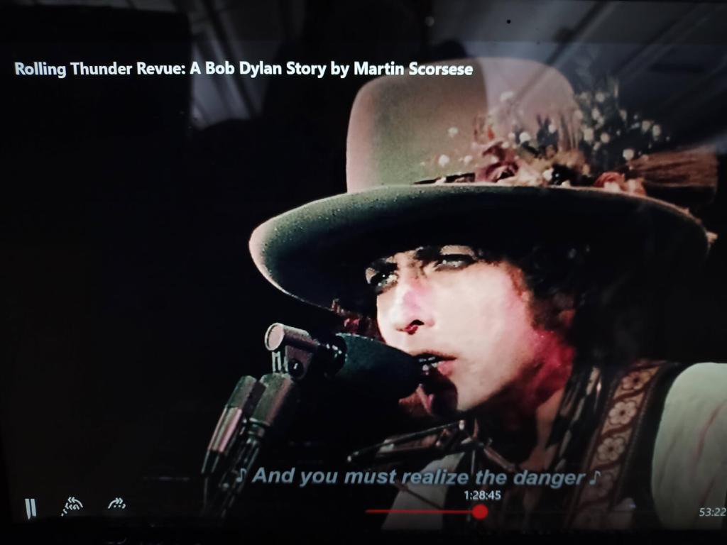 Rolling Thunder Dylan - Rolling Thunder Revue - on Netflix