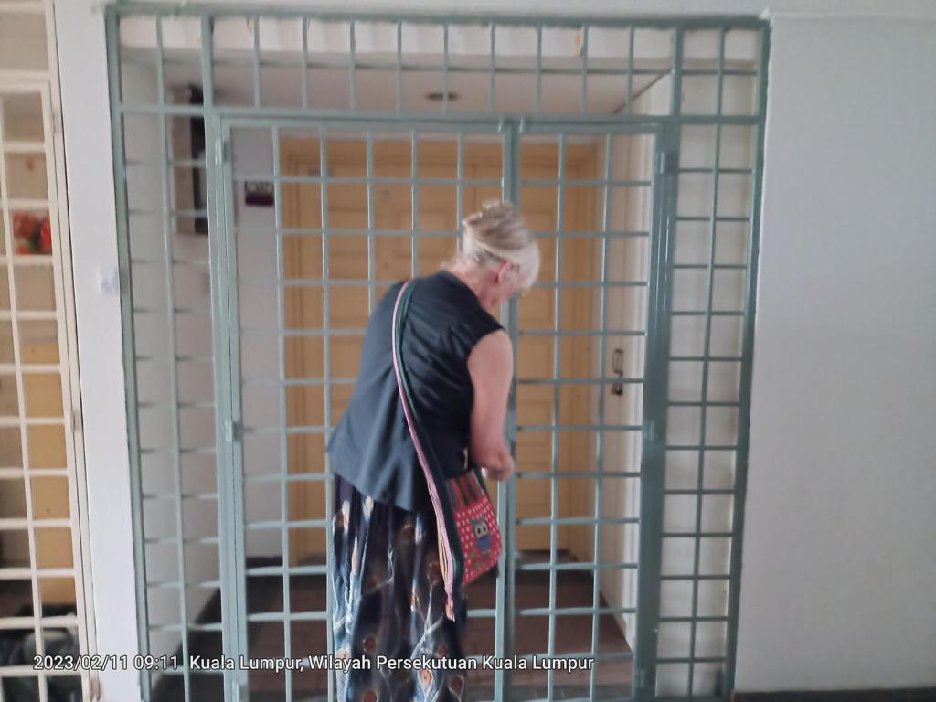 gate to our apartment in KL