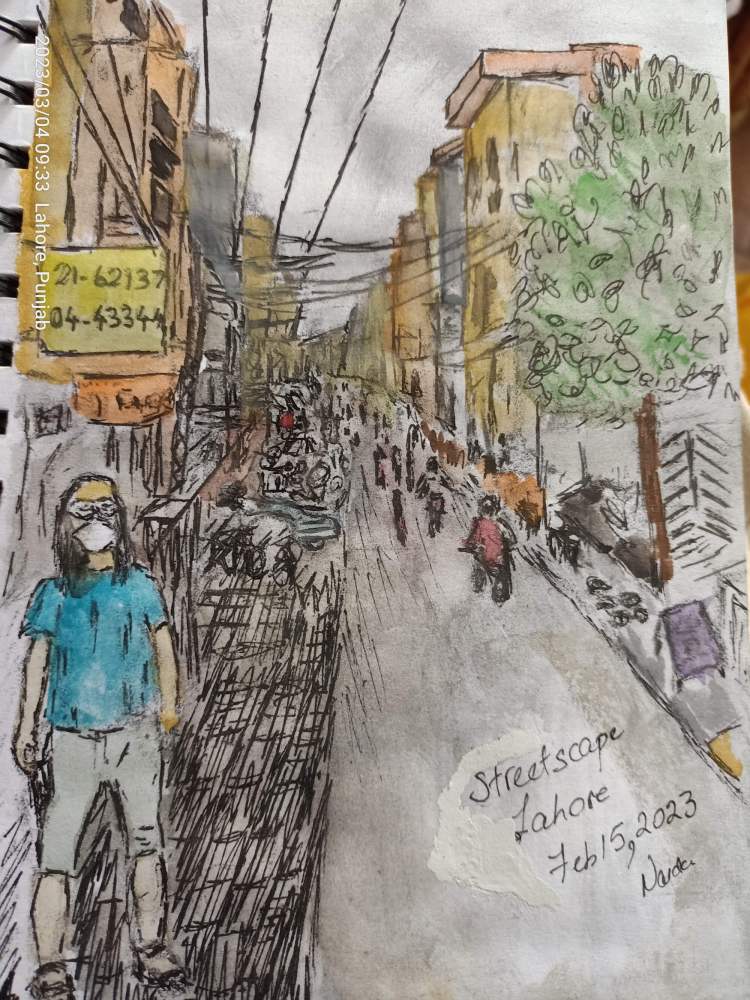 Narda's drawing -that is me looking at you