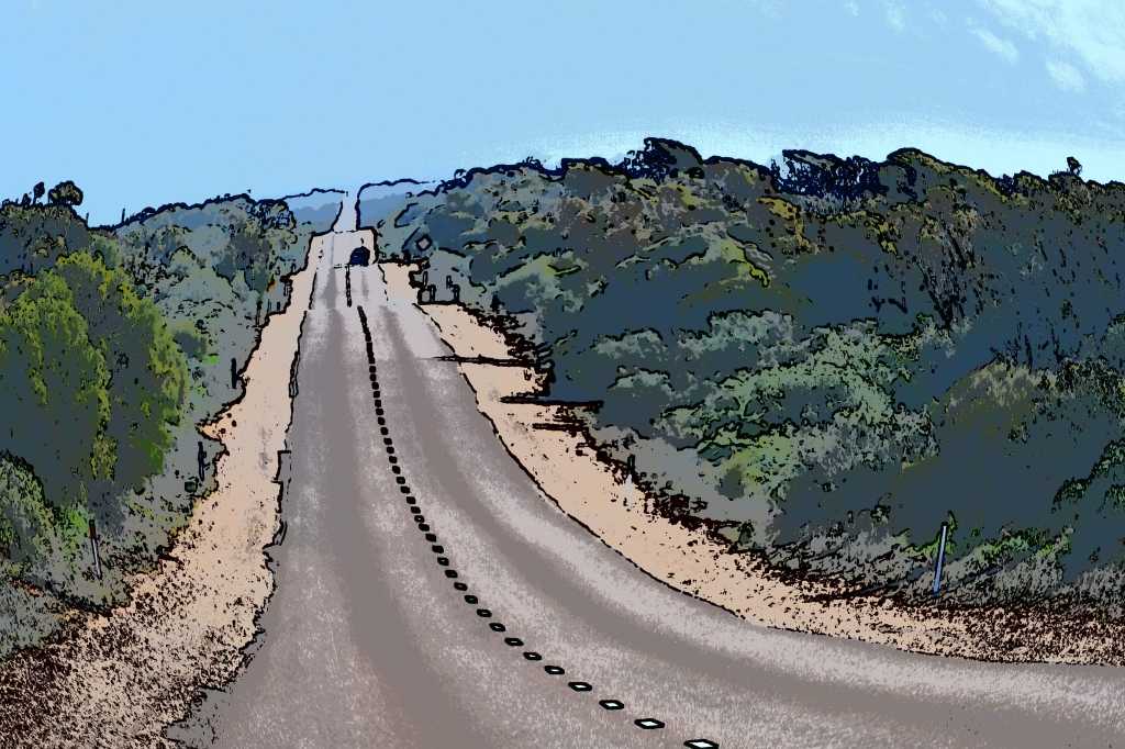 what the road looks like after a day of driving