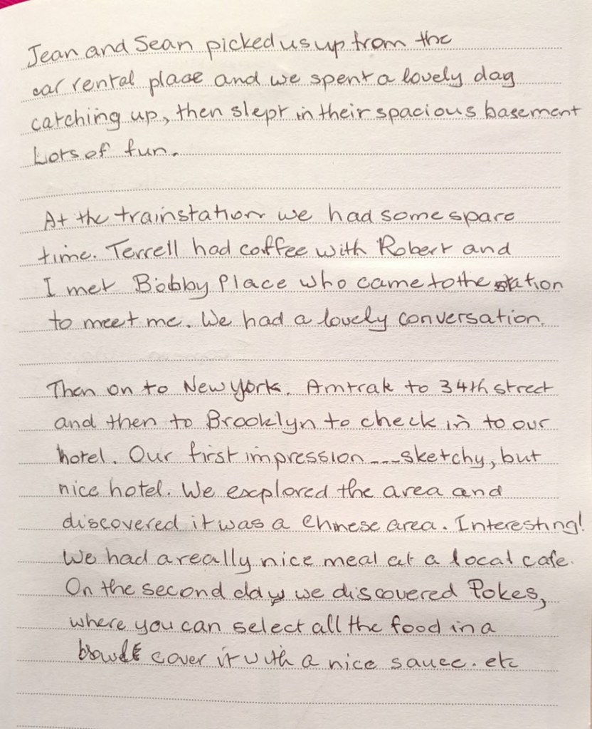 from Narda's notebook