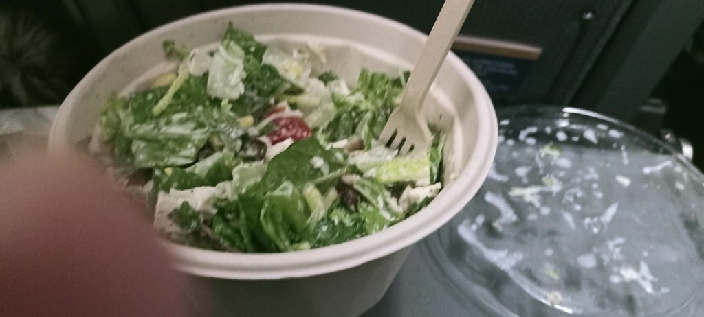 yes we did take a picture of our salad