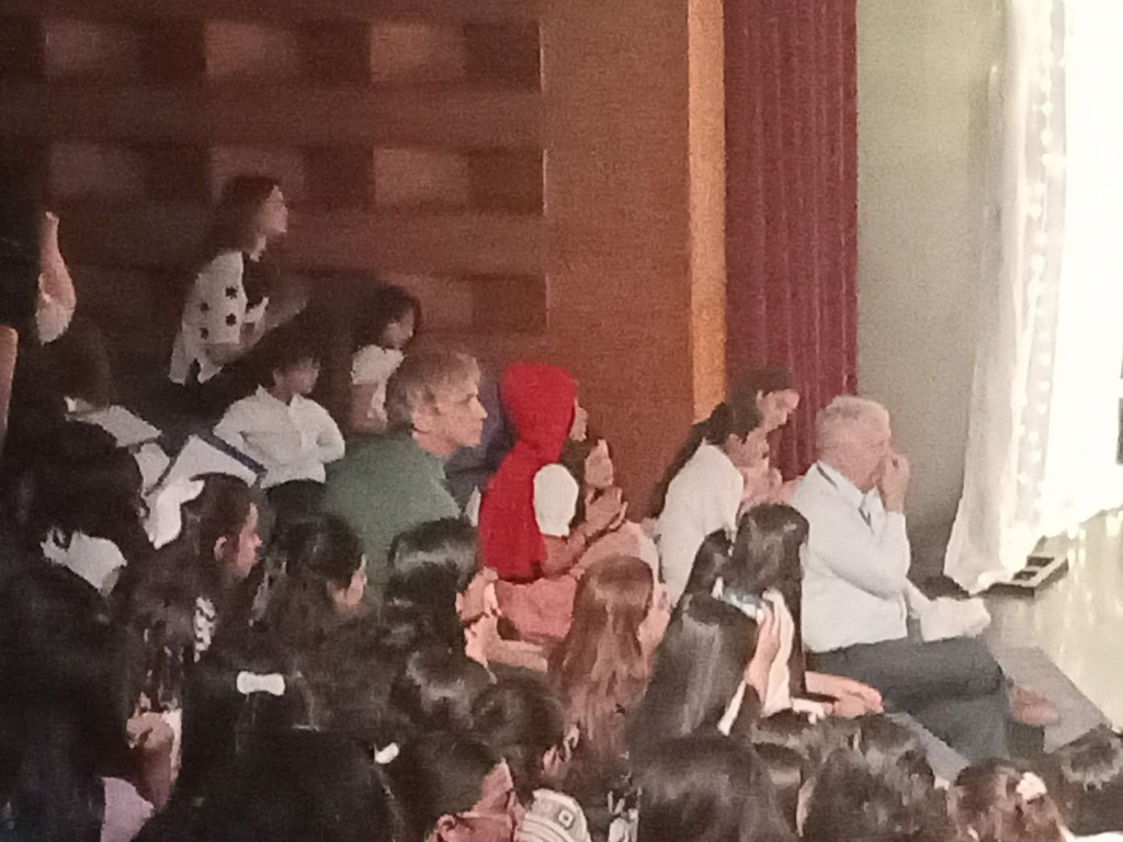 Brendan watching his students