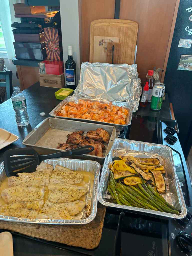 dinner spread