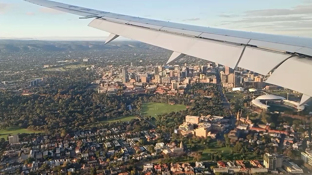 over our home in Adelaide