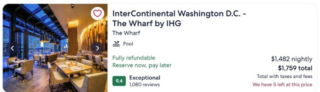 InterContinental Washington D.C. - the Wharf by IHG
