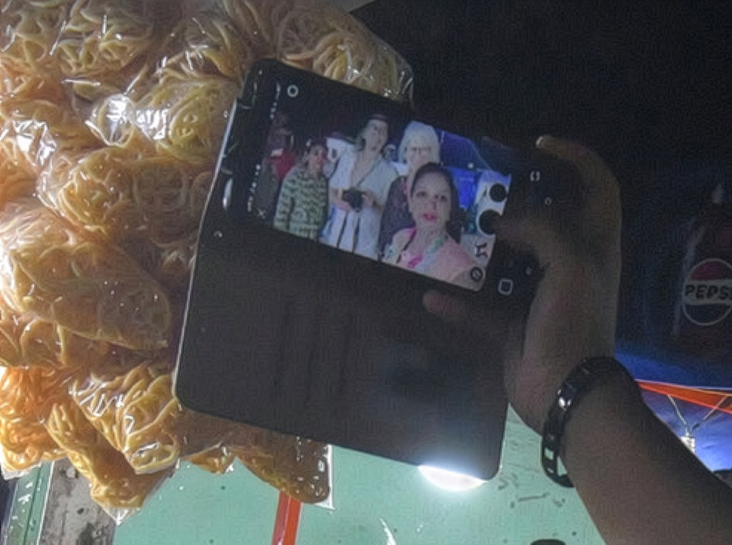 Being in India is like being a celebrity - lots of selfies with locals